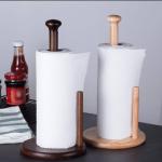 Wooden kitchen paper holder
