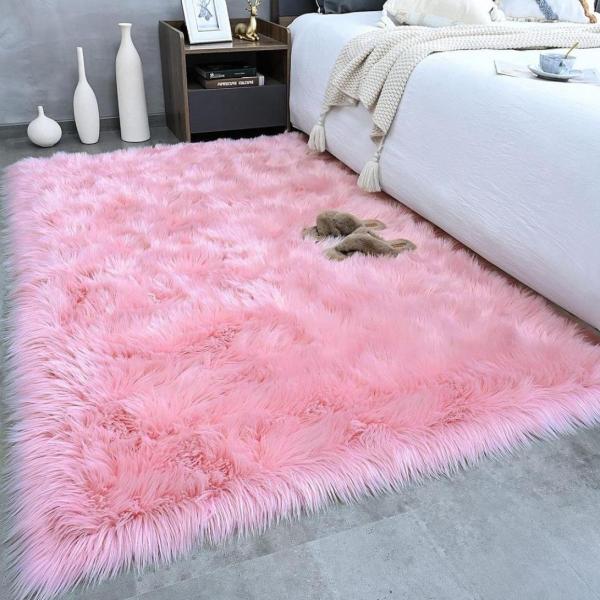 Pink Fluffy carpet