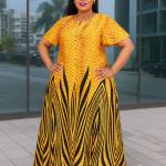 Short sleeved long dresses