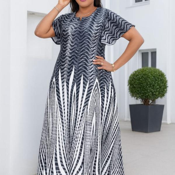 Short sleeved long dresses