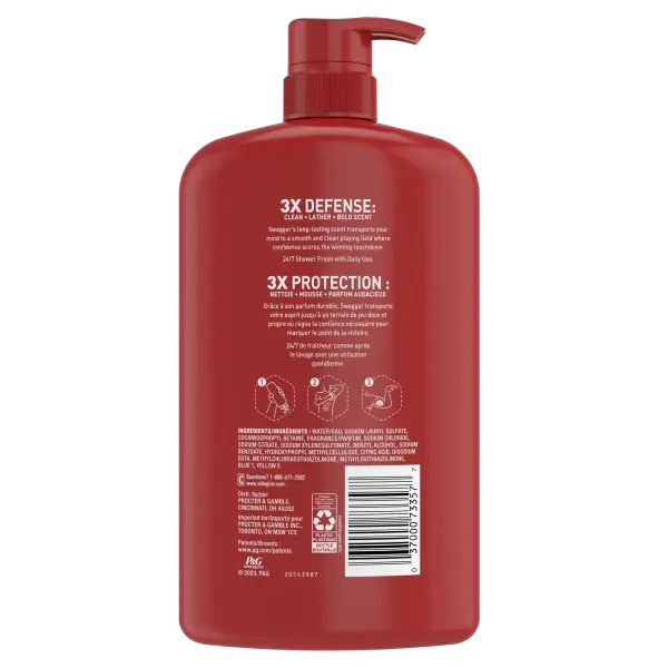 Old Spice Men Swagger scent of Cedarwood Body Wash