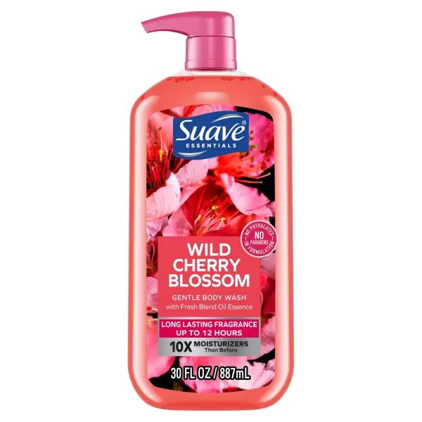 Suave Essentials Gentle Liquid Body wash, wild cherry Blossom