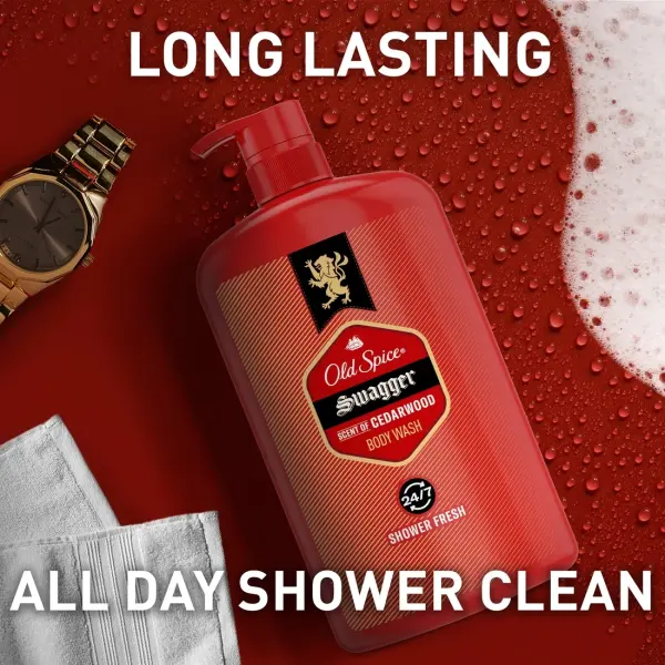 Old Spice Men Swagger scent of Cedarwood Body Wash