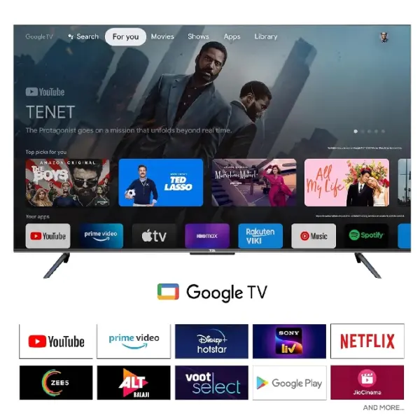 TCL 75 inch 4K UHD HDR Google Tv 75P