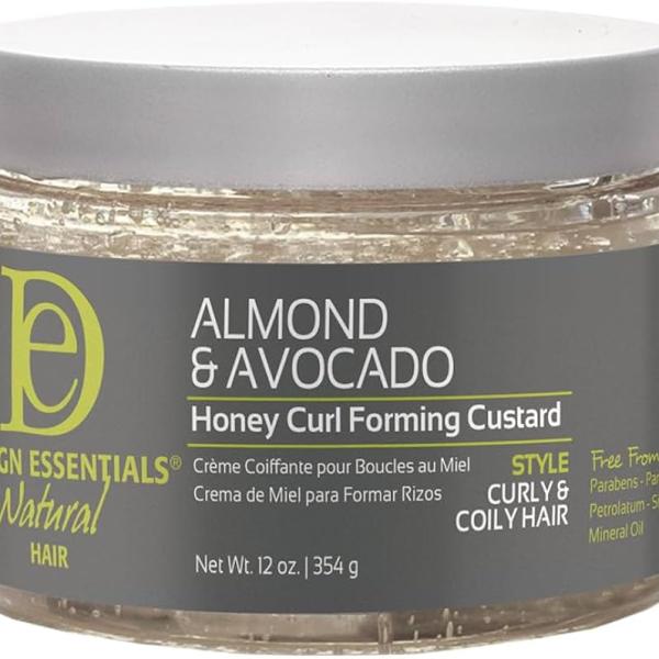 Design Essentials, Almond & avocado Honey Curl forming custard
