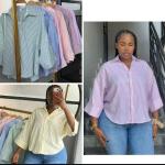 Women's cotton shirt available in different colors